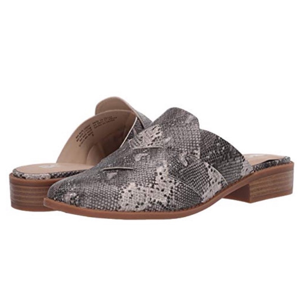 New BC Footwear Snake Print Python Mules - Picture 2 of 12